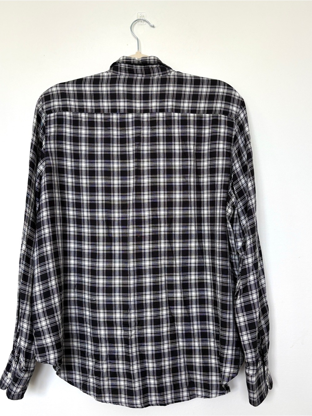 Frank & Eileen Plaid Black and White Casual Button-Down Shirt - Picture 3 of 9